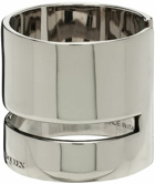 Alexander McQueen Silver Cutout Ring