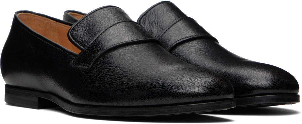 A.P.C. Black Anastasia Barbieri Edition Leather Loafers