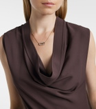 Ferragamo Gancini logo pendant necklace