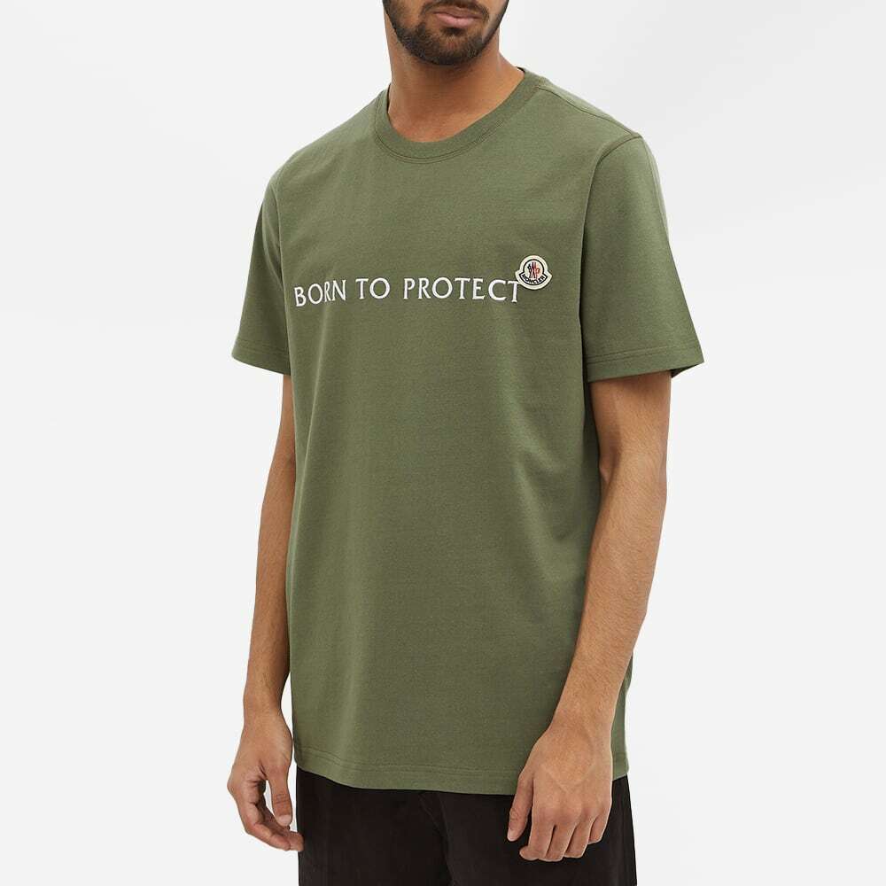 Khaki moncler t on sale shirt