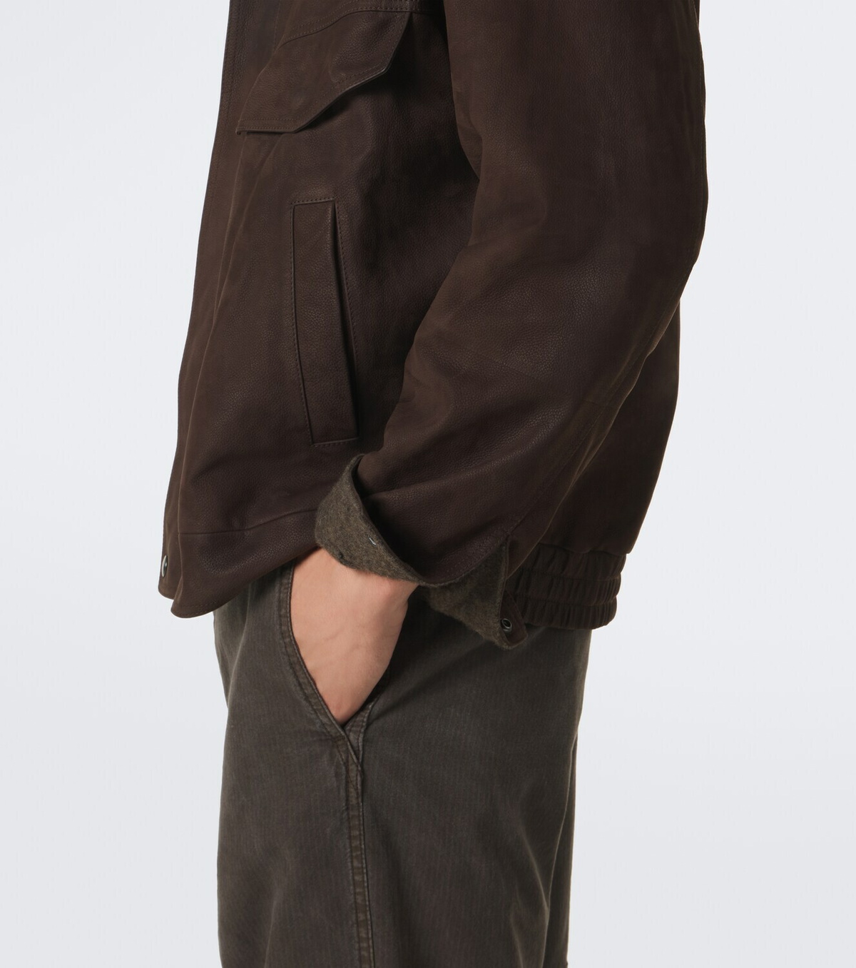 The Row Vana reversible leather blouson jacket