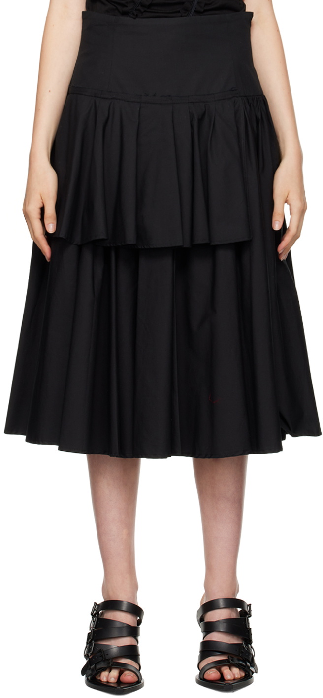 Renaissance Renaissance Black July Midi Skirt