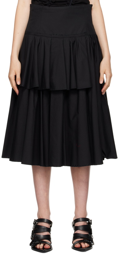 Photo: Renaissance Renaissance Black July Midi Skirt