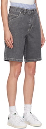 Dime Black Classic Denim Shorts