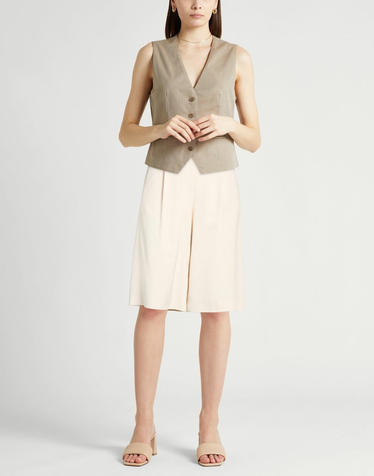 Peserico Womens Shorts & Bermuda Shorts Ivory