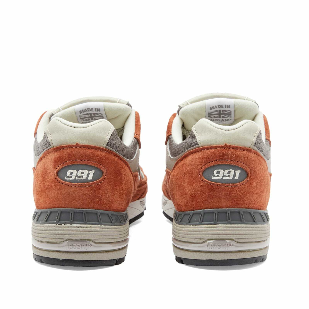 New Balance Women's W991PTY - Made in UK Sneakers in Orange/Grey