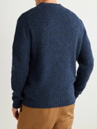 William Lockie - Shetland Wool Rollneck Sweater - Blue