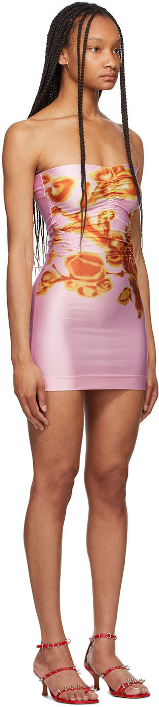 Charlotte Knowles SSENSE Exclusive Pink Jersey Skinn Dress Charlotte Knowles
