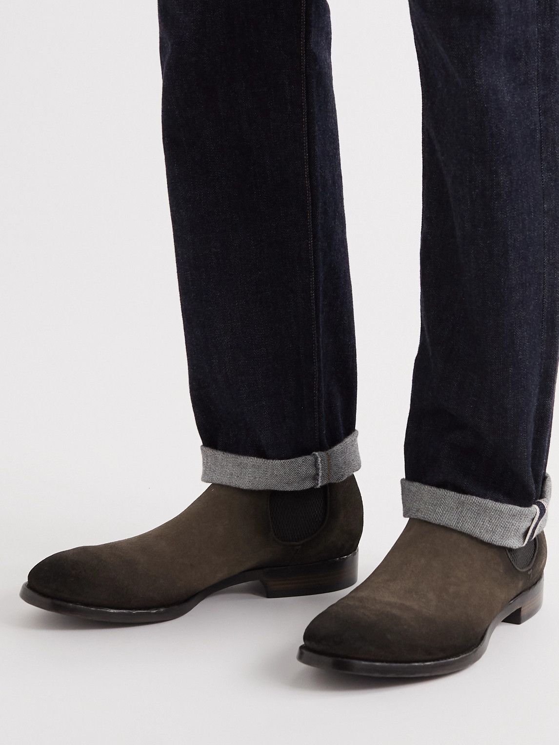 Officine Creative suede Chelsea boots - Grey