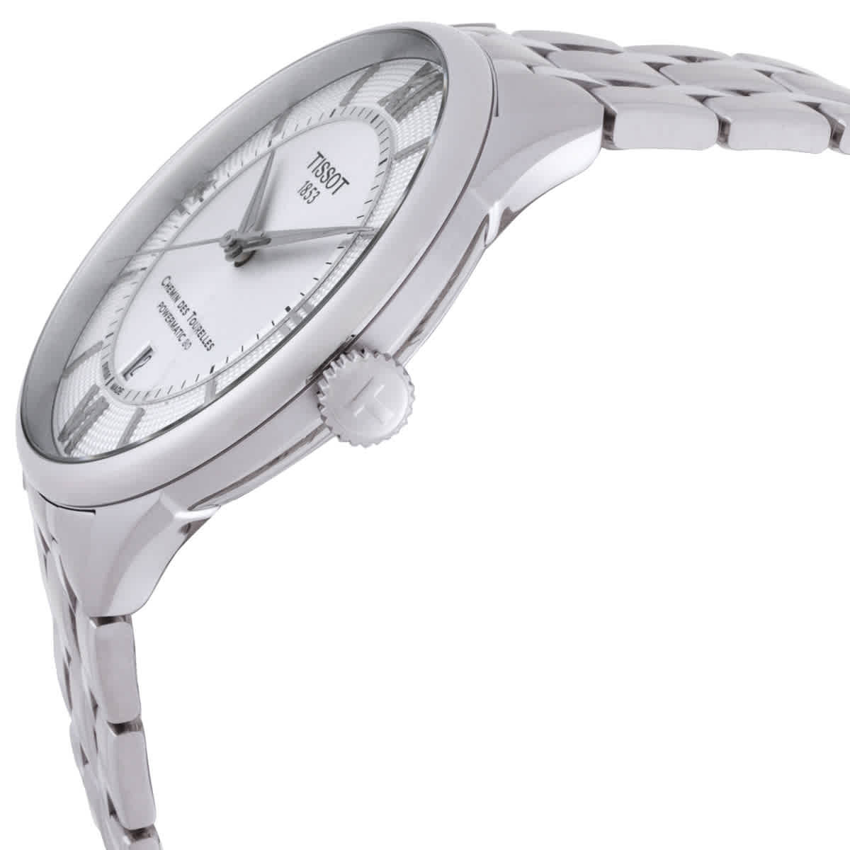 Tissot Chemin Des Tourelles Powermatic 80 Automatic Silver Dial Watch T1394071103800