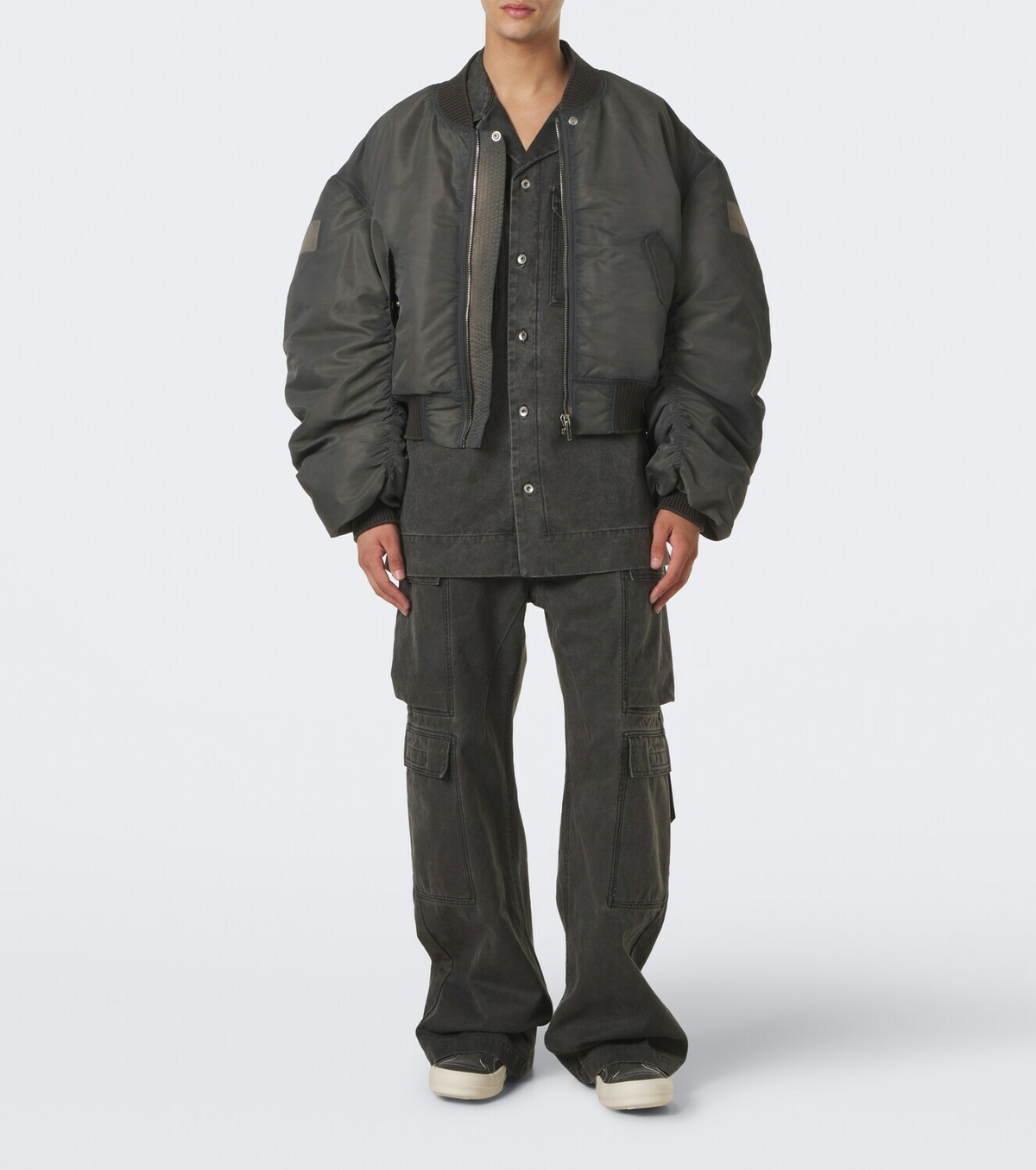 Rick Owens Secchia Flight satin bomber jacket