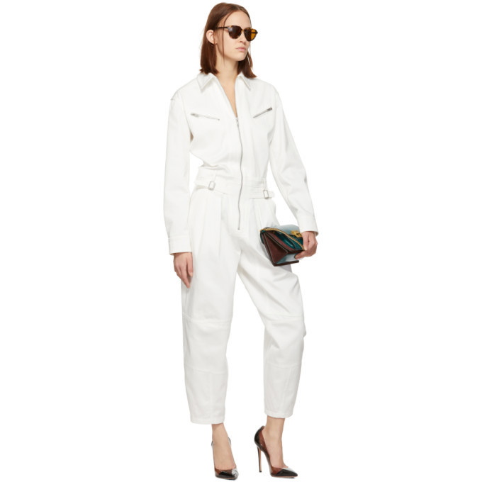 Alessandra - Aviator Jumpsuit in White Denim - Womens Clothing - new  arrivals denim jumpsuit long sleeve boiler suit – Secret Girl Stuff