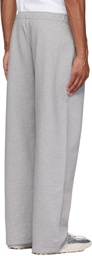 Marine Serre Gray Moon Logo Fleece Sweatpants
