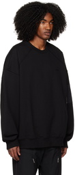 Juun.J Black Sleeve Pocket Sweatshirt