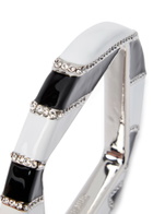Jacquemus Le Bracelet Rond Zebra Enamelled Bracelet - Black - One Size
