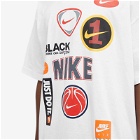 Comme des Garçons Black Men's x Nike Oversized Multi Logo Print Te in White