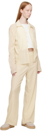 Missing You Already Off-White Relaxed-Fit Lounge Pants
