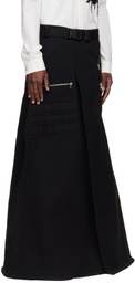 Rick Owens Black Temple Odetta Cargo Skirt