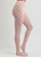Self-portrait X Christopher Kane Lace Tights Pink