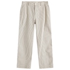 Kestin Men's Aberlour Seersucker Trousers in Ecru/Blue Stripe