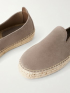 MORJAS - The Espadrille Suede Espadrilles - Brown