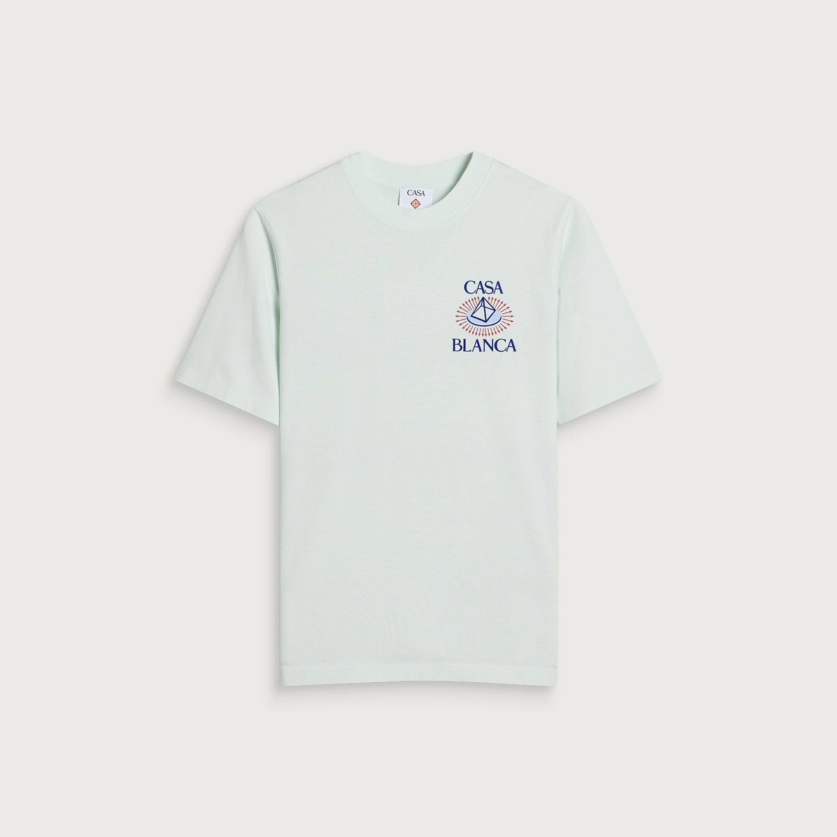 Casablanca Men's Celestial Pyramid Printed T-Shirt in Ice Blue
