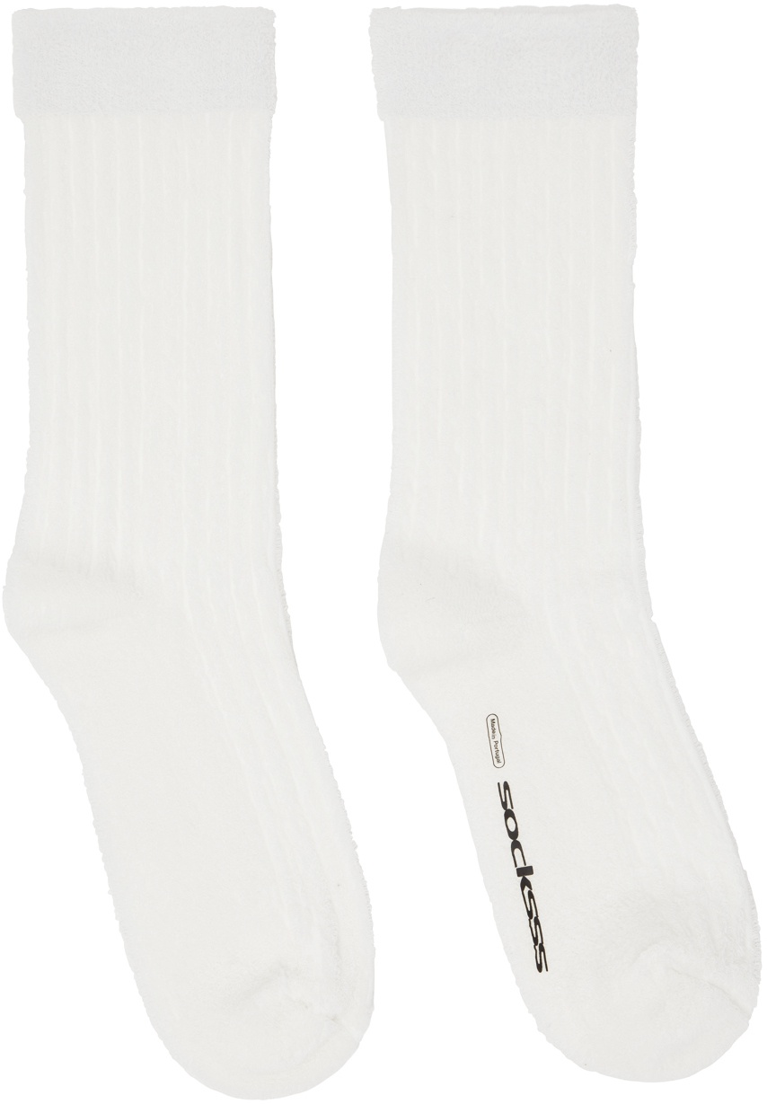 SOCKSSS Two-Pack Pink & White Socks Socksss