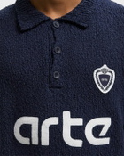 Arte Antwerp Football Knit Blue Mens Pullovers/Shortsleefe