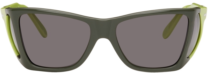 Photo: JW Anderson Green Persol Edition Wide Frame Sunglasses