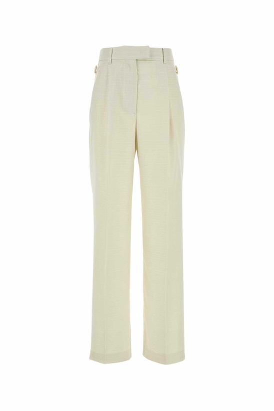 Photo: PT Torino White Wool Blend Isabel Pant