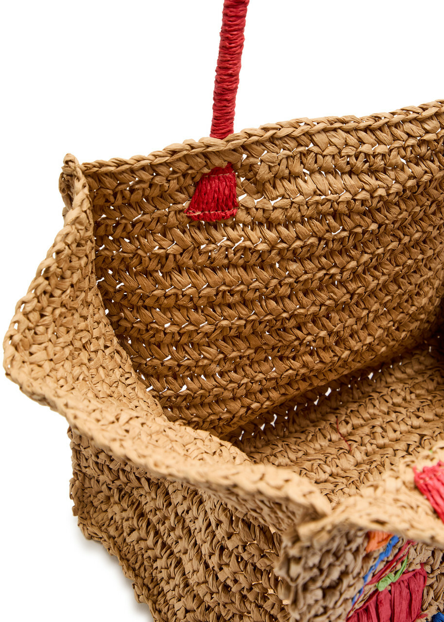 Damson Madder Fruity Raffia Tote bag - Natural - One Size