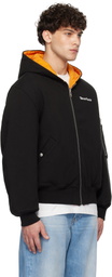 Kenzo Black Kenzo Paris VERDY Edition Embroidered Reversible Bomber Jacket