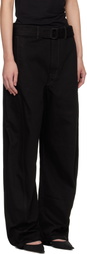 LEMAIRE Black Twisted Belted Jeans