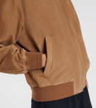 Tod's Suede bomber jacket