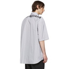 Balenciaga White and Black Logo Shirt