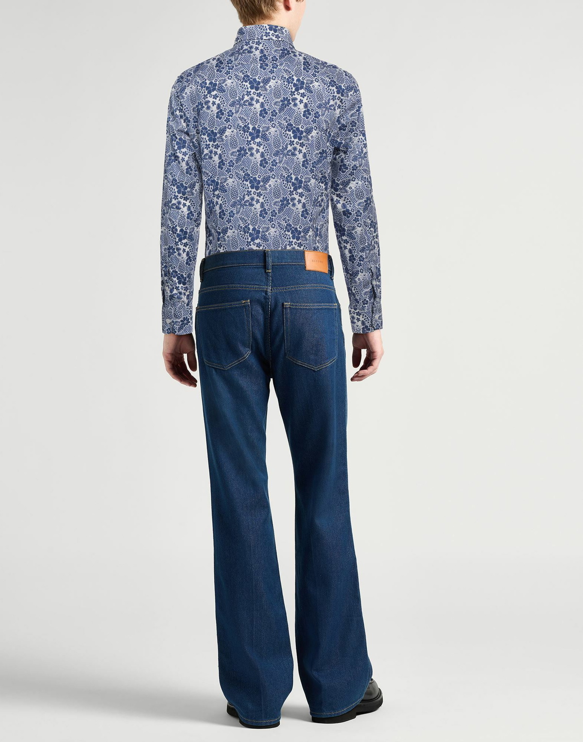 Fedeli Mens Shirt in Blue