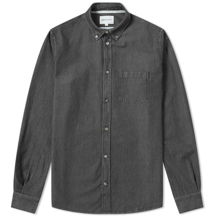 Photo: Norse Projects Anton Denim Shirt Black