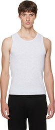Entire Studios Gray Rib Tank Top
