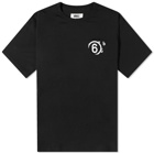 MM6 Maison Margiela Men's Chest Logo T-Shirt in Black
