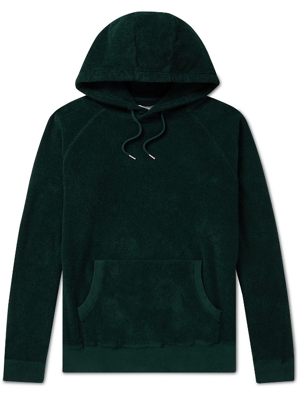 Photo: Hamilton And Hare - Cotton-Terry Hoodie - Green