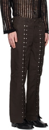 NVRFRGT Gray Studded Trousers