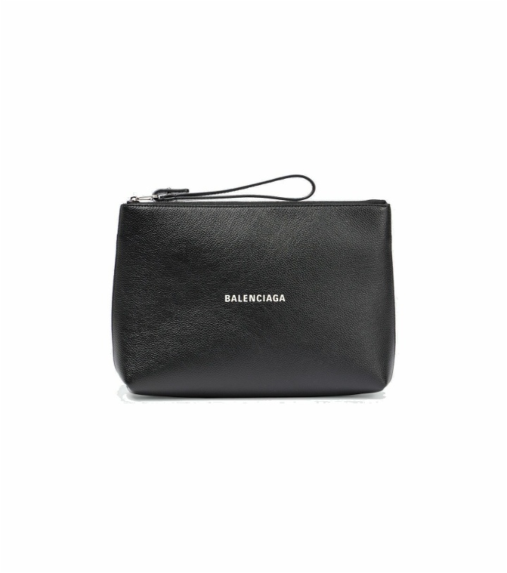 Photo: Balenciaga - Cash leather pouch