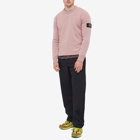 Stone Island Men's Lambswool Crew Neck Knit in Rose