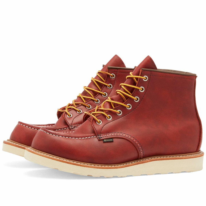 Photo: Red Wing Men's 8864 Heritage Work 6" Moc Toe Gore-Tex Boot in Russet Taos
