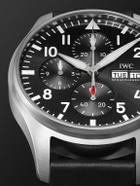 IWC Schaffhausen - Pilot's Automatic Chronograph 43mm Stainless Steel and Leather Watch, Ref. No. IWIW378001