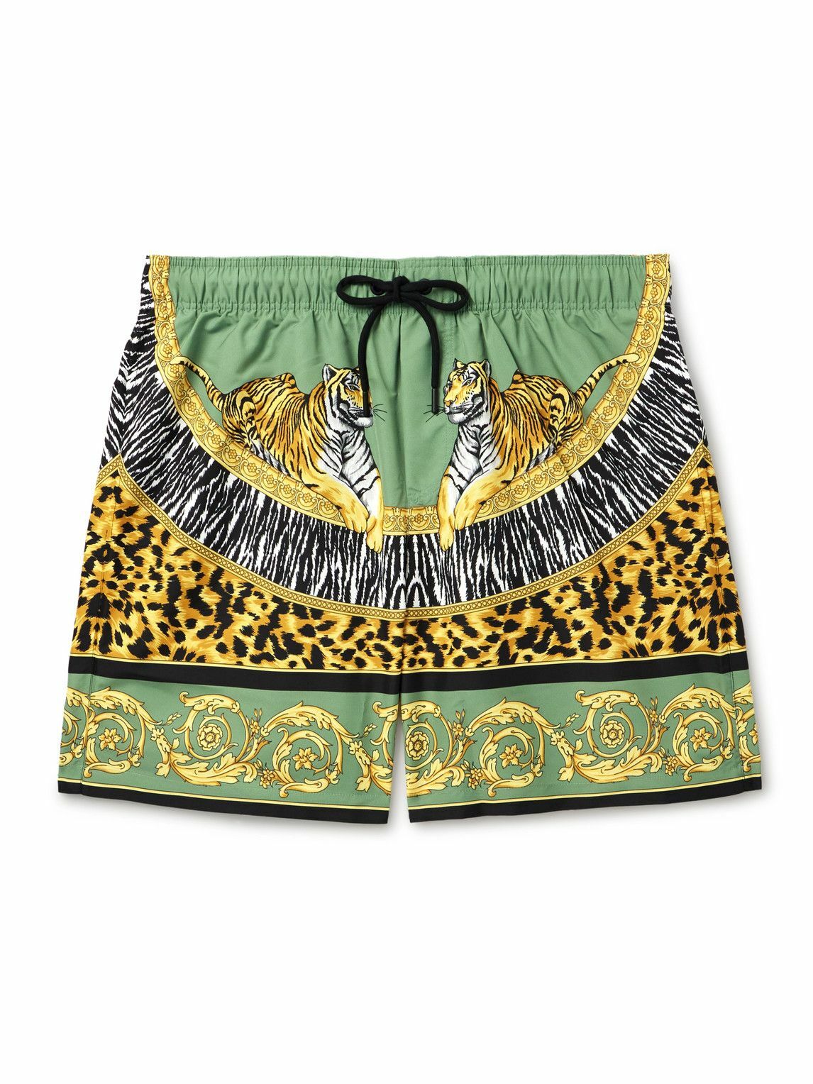 【VERSACE JEANS】バロック柄 プリントフード コットン パーカー Versace White and Blue Ford Edition Logo Jeans Versace