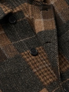 Sid Mashburn - Checked Wool-Flannel Overshirt - Brown