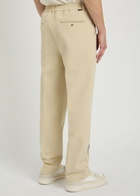 Malbon Oliver Logo-embroidered Stretch-crepe Trousers Khaki