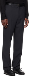 The Row Navy Elijah Trousers