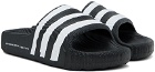 adidas Originals Black & White Adilette 22 Slides
